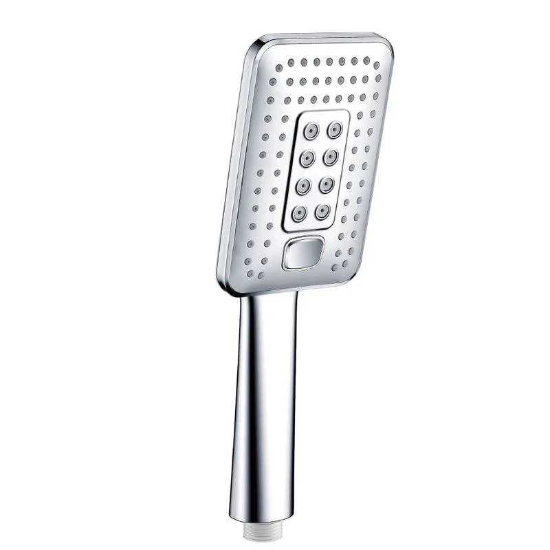 Contemporary Metal Handheld Shower Head Square 3 Setting Spray Head -Bathlova