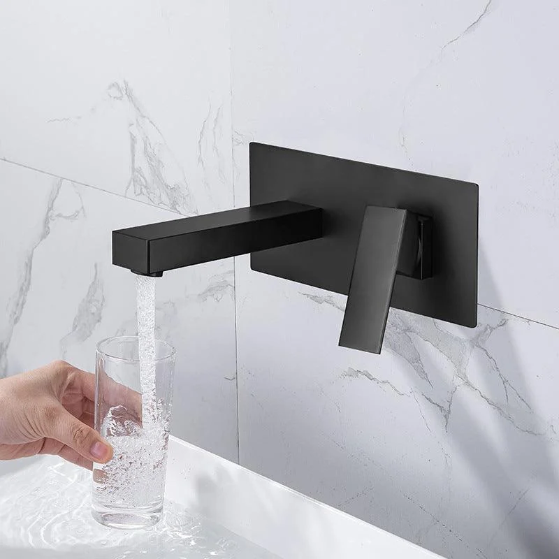 Contemporary Metal Sink Tap Copper Wall Mounted Bathroom Tap -Bathlova