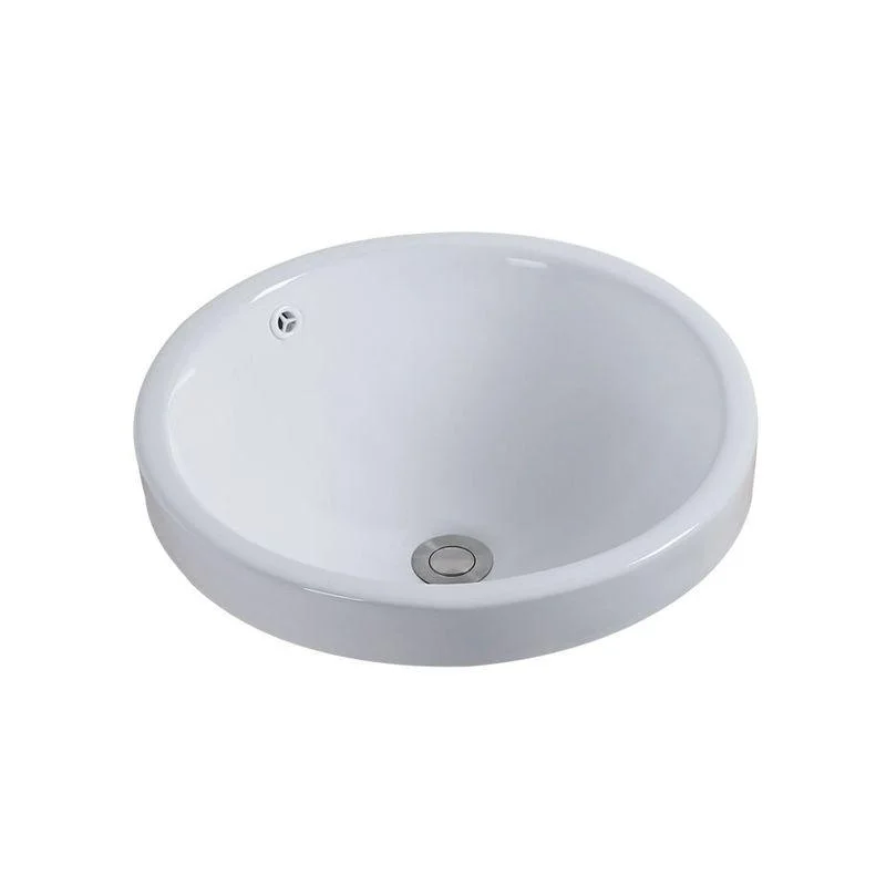 Contemporary Oval Wash Stand Ceramic Metal Undermount Bathroom Sink -Bathlova