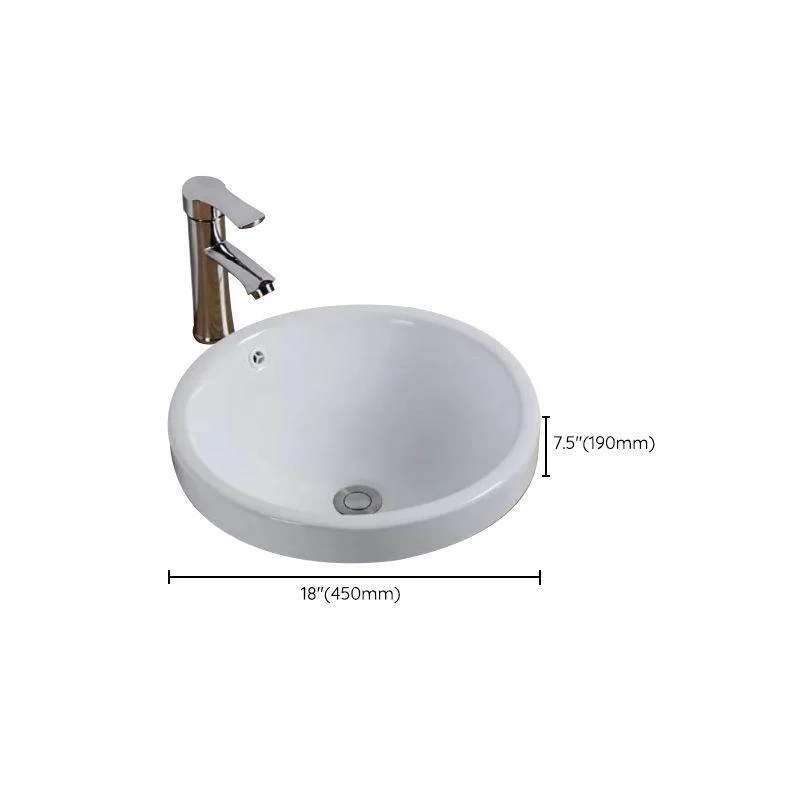 Contemporary Oval Wash Stand Ceramic Metal Undermount Bathroom Sink -Bathlova