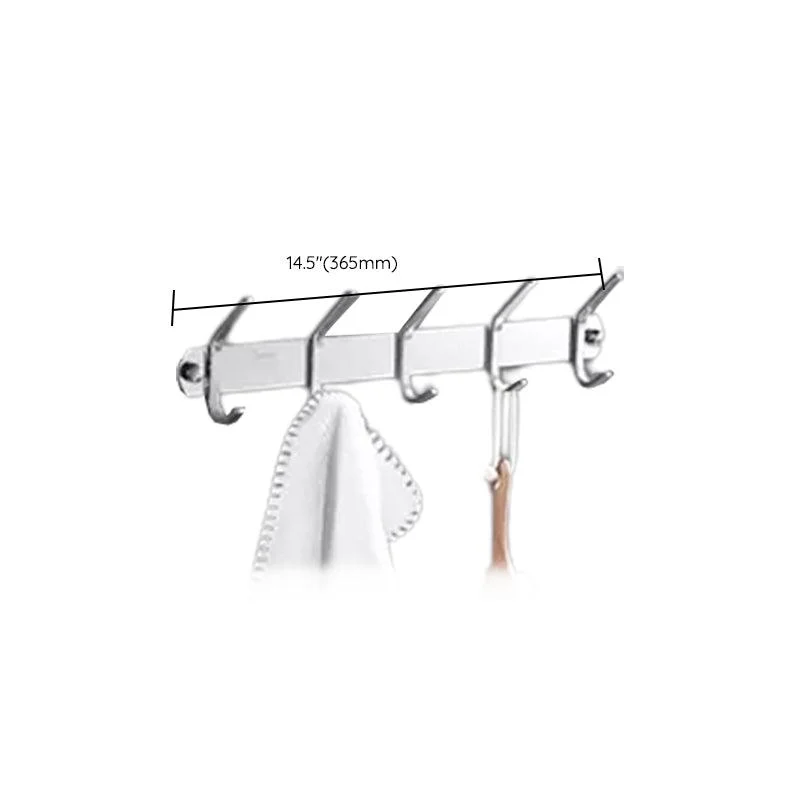 Contemporary Polished Chrome Bathroom Accessory Set with Towel Bar & Bath Shelf -Bathlova