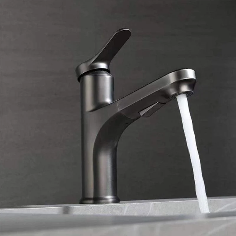 Contemporary Pull-out Tap Single Lever Handle Tap for Bathroom -Bathlova