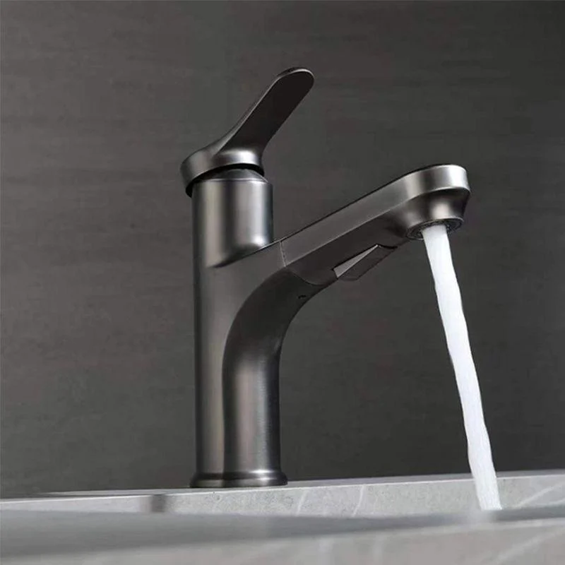 Contemporary Pull-out Tap Single Lever Handle Tap for Bathroom -Bathlova