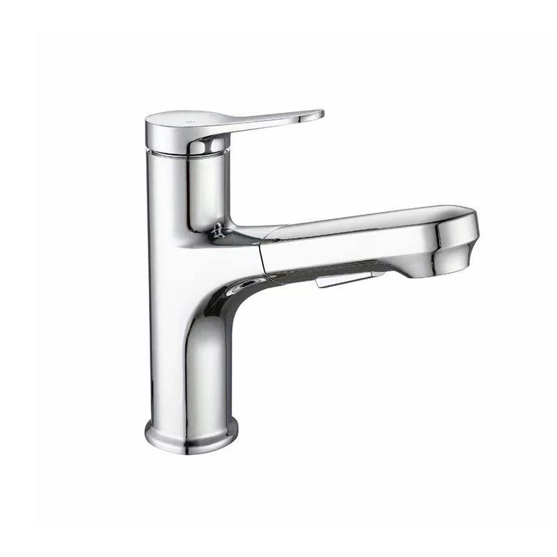 Contemporary Pull-out Tap Single Lever Handle Tap for Bathroom -Bathlova