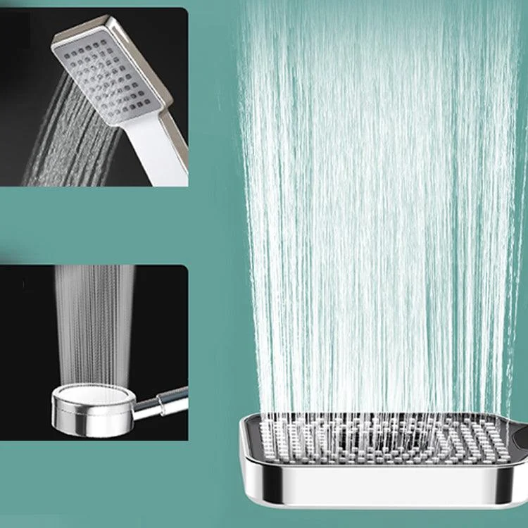 Contemporary Rain Fall Hand Shower Adjustable Spray Pattern Showerhead -Bathlova