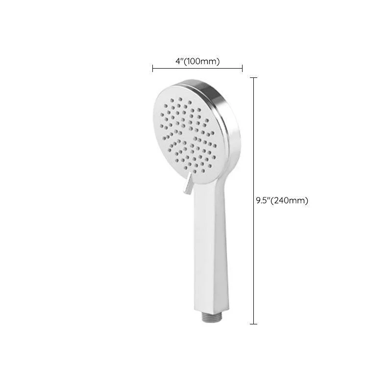 Contemporary Rain Fall Shower Head Combo Round Single Spray Shower Combo -Bathlova