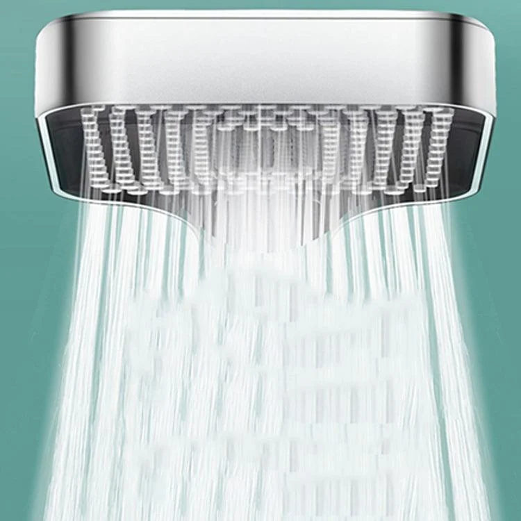 Contemporary Rectangular Hand Shower Adjustable Spray Pattern Showerhead -Bathlova