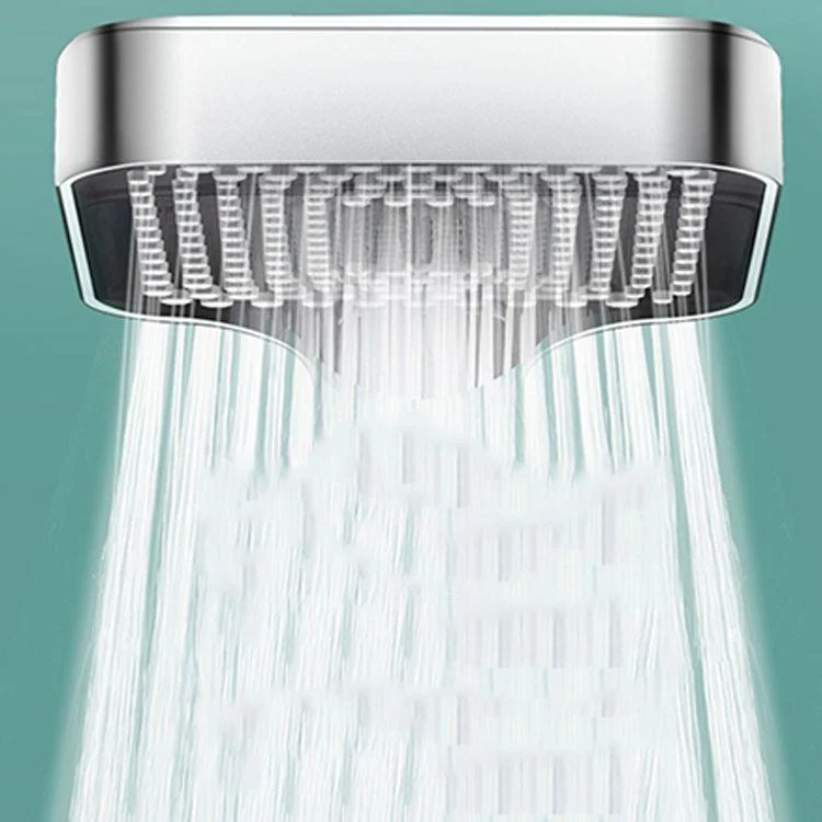 Contemporary Rectangular Hand Shower Adjustable Spray Pattern Showerhead -Bathlova