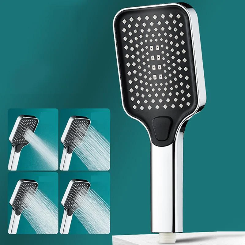 Contemporary Rectangular Hand Shower Adjustable Spray Pattern Showerhead -Bathlova