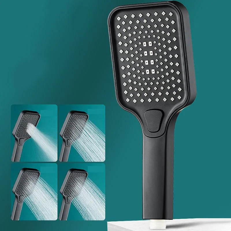 Contemporary Rectangular Hand Shower Adjustable Spray Pattern Showerhead -Bathlova