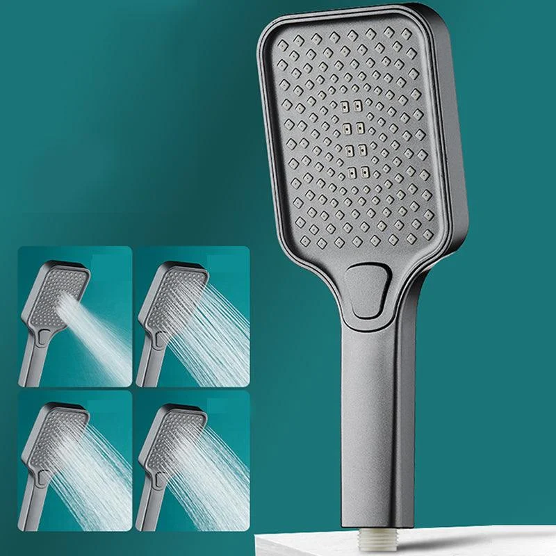 Contemporary Rectangular Hand Shower Adjustable Spray Pattern Showerhead -Bathlova