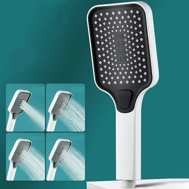 Contemporary Rectangular Hand Shower Adjustable Spray Pattern Showerhead -Bathlova