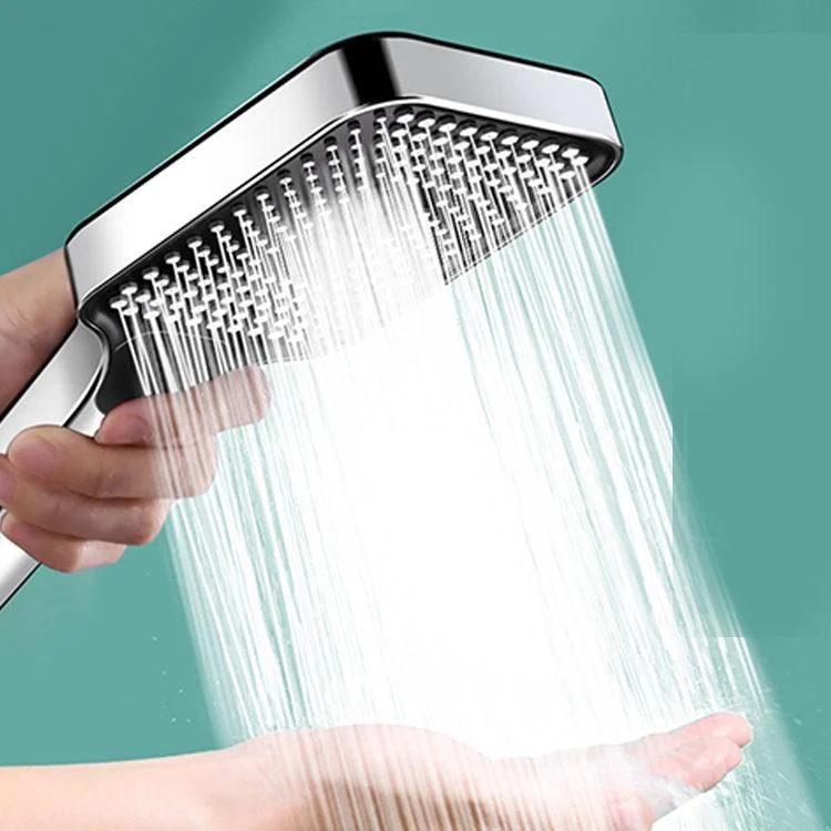 Contemporary Rectangular Hand Shower Adjustable Spray Pattern Showerhead -Bathlova