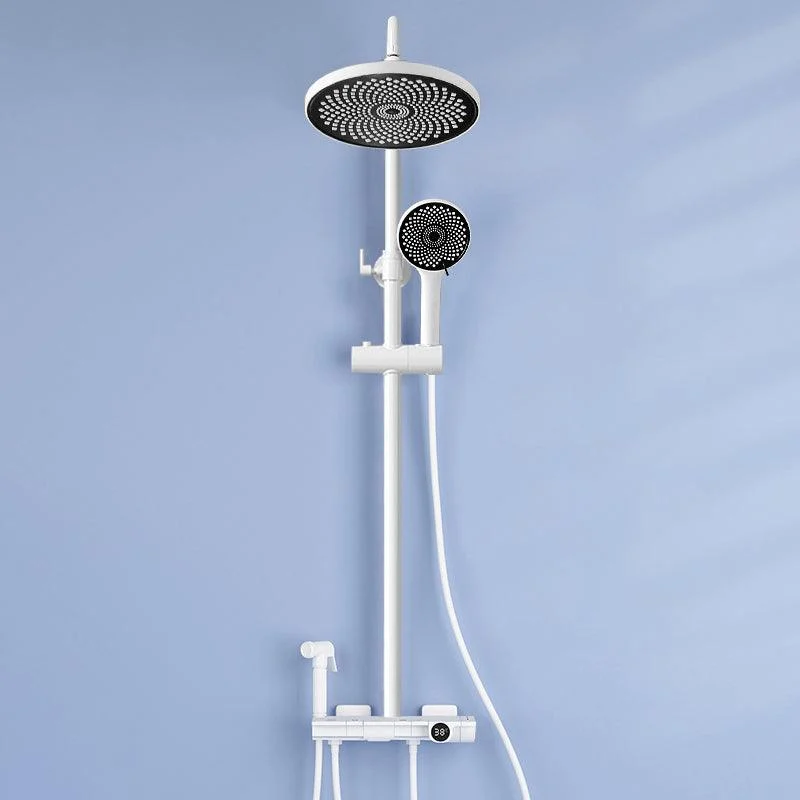 Contemporary Round and Square Shower System Wall Mounted Shower Set -Bathlova