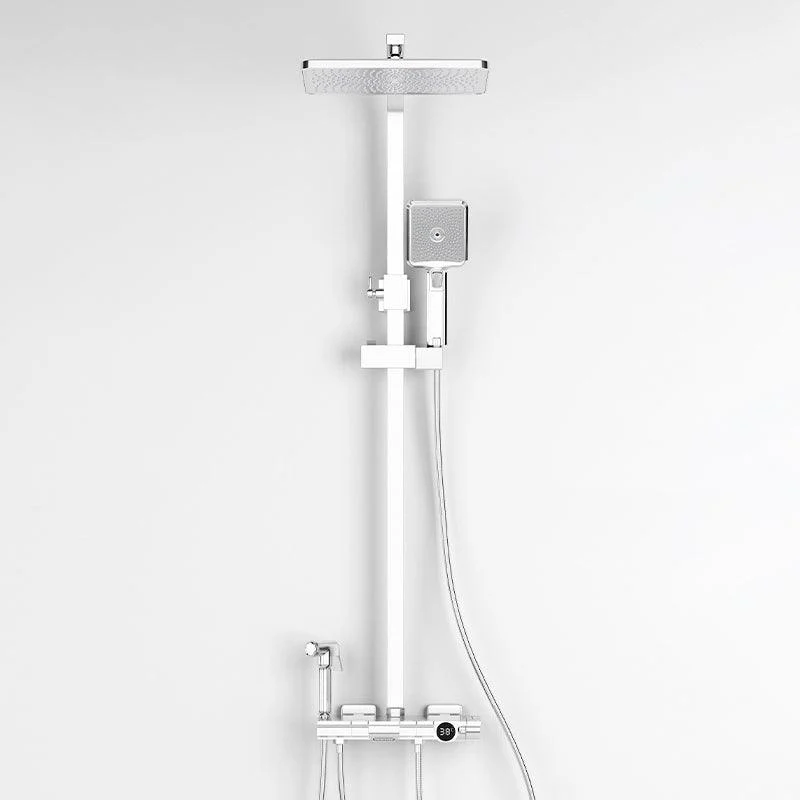 Contemporary Round and Square Shower System Wall Mounted Shower Set -Bathlova