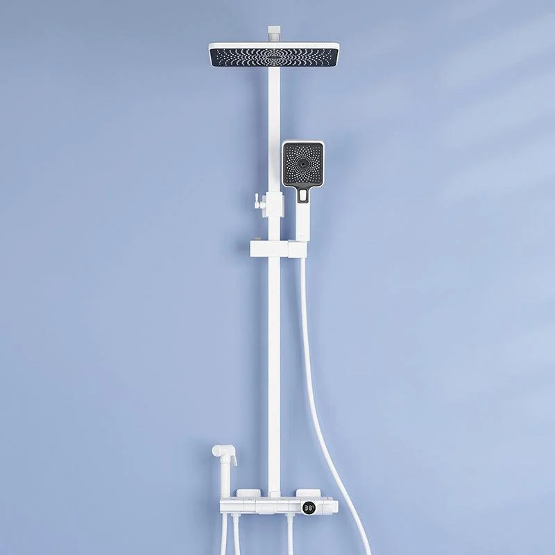 Contemporary Round and Square Shower System Wall Mounted Shower Set -Bathlova