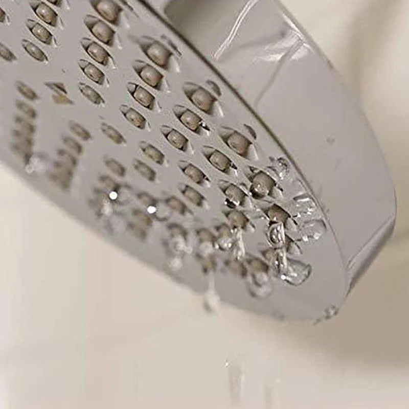 Contemporary Round Fixed Shower Head Wall-Mount Silver Shower Head -Bathlova