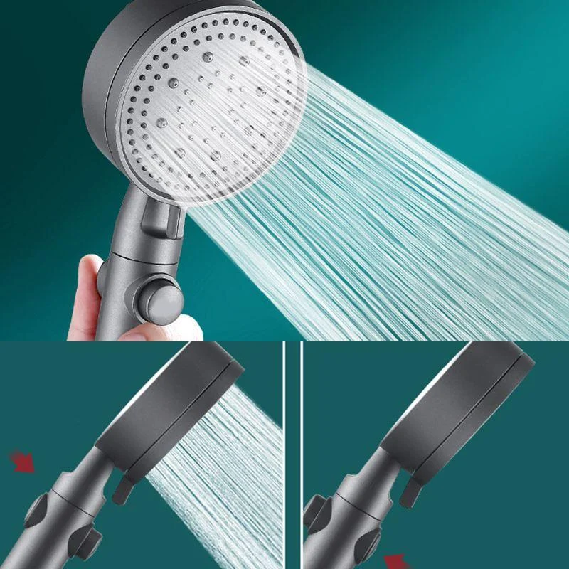 Contemporary Round Hand Shower Adjustable Spray Pattern Wall-Mount Showerhead -Bathlova