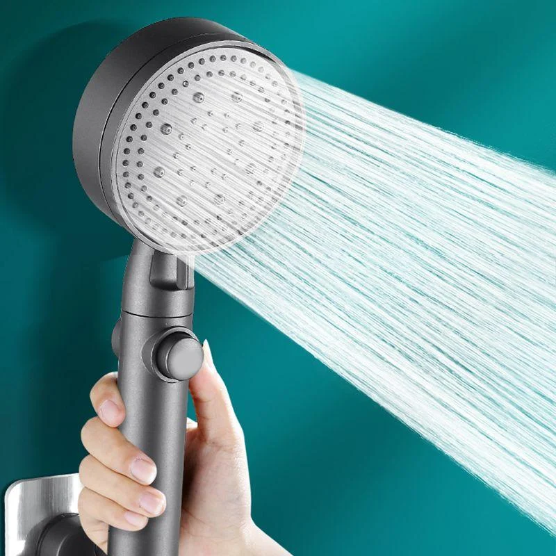 Contemporary Round Hand Shower Adjustable Spray Pattern Wall-Mount Showerhead -Bathlova