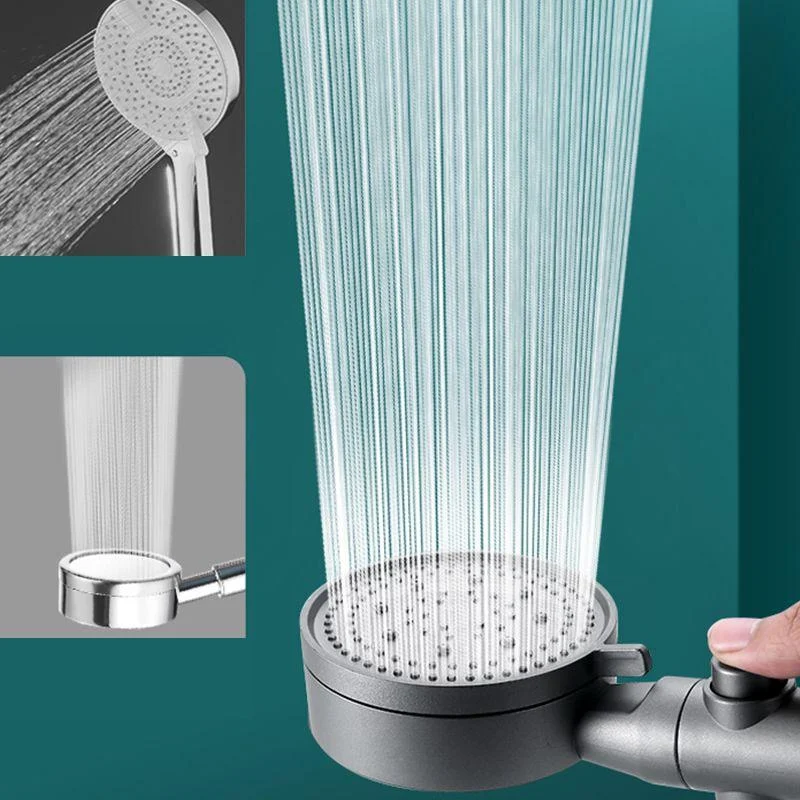 Contemporary Round Hand Shower Adjustable Spray Pattern Wall-Mount Showerhead -Bathlova