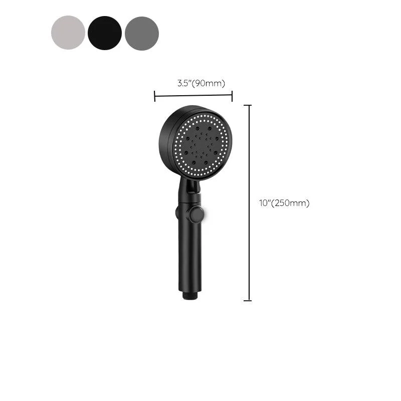 Contemporary Round Hand Shower Adjustable Spray Pattern Wall-Mount Showerhead -Bathlova