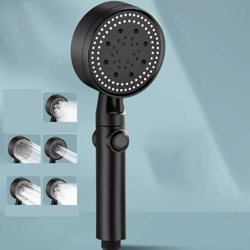 Contemporary Round Hand Shower Adjustable Spray Pattern Wall-Mount Showerhead -Bathlova