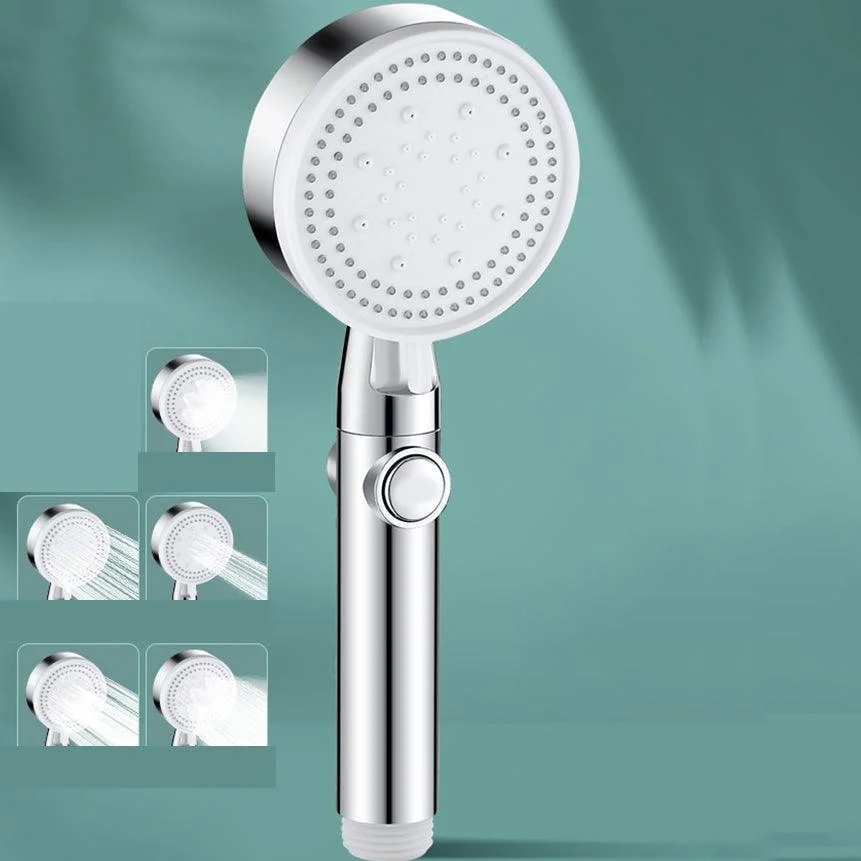 Contemporary Round Hand Shower Adjustable Spray Pattern Wall-Mount Showerhead -Bathlova