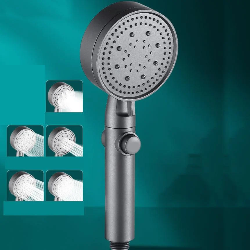 Contemporary Round Hand Shower Adjustable Spray Pattern Wall-Mount Showerhead -Bathlova