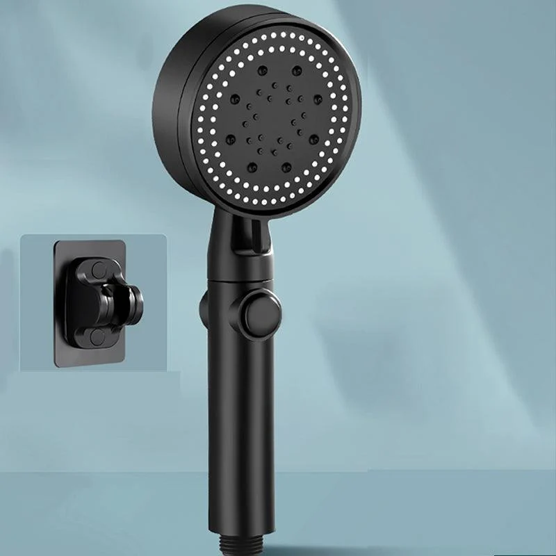 Contemporary Round Hand Shower Adjustable Spray Pattern Wall-Mount Showerhead -Bathlova