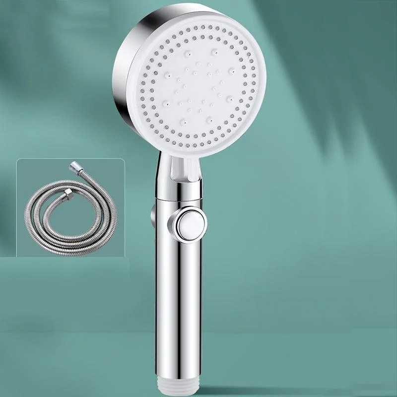 Contemporary Round Hand Shower Adjustable Spray Pattern Wall-Mount Showerhead -Bathlova