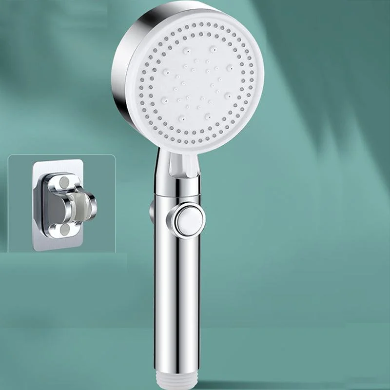 Contemporary Round Hand Shower Adjustable Spray Pattern Wall-Mount Showerhead -Bathlova