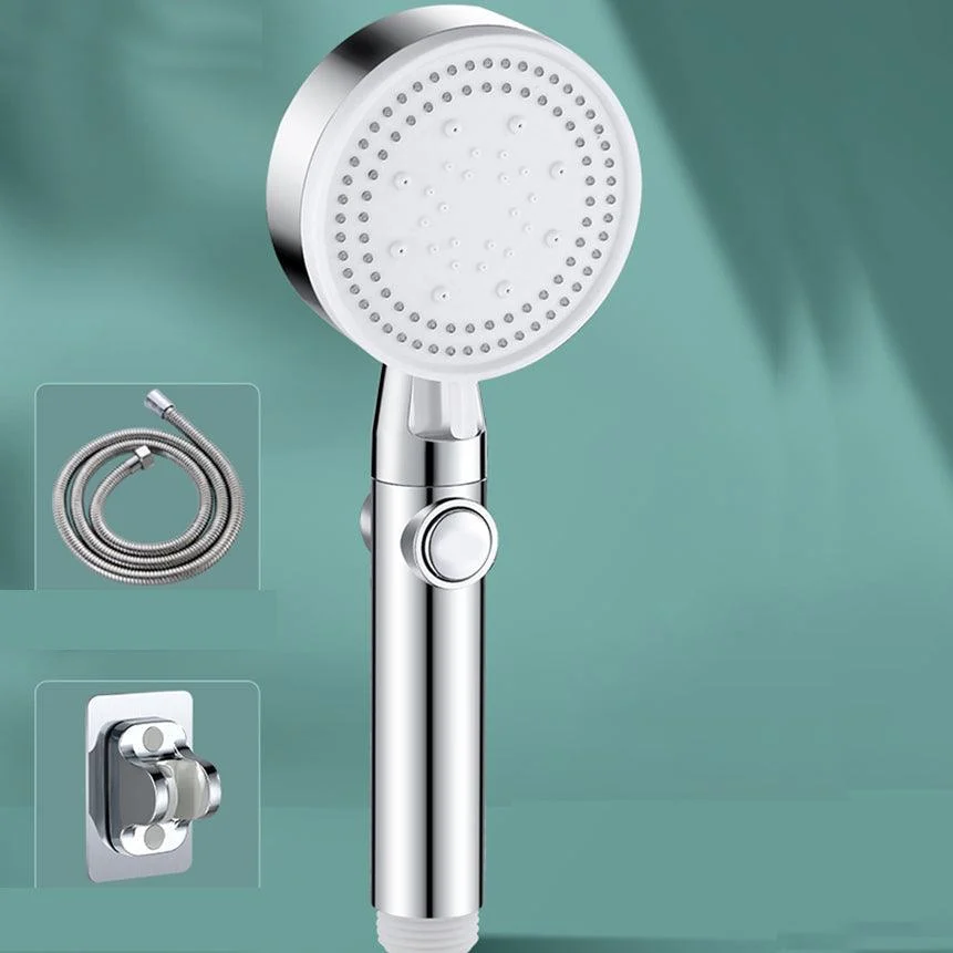 Contemporary Round Hand Shower Adjustable Spray Pattern Wall-Mount Showerhead -Bathlova