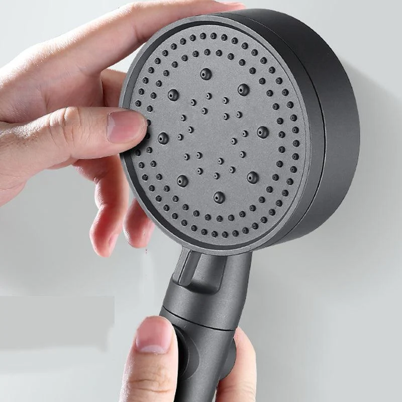 Contemporary Round Hand Shower Adjustable Spray Pattern Wall-Mount Showerhead -Bathlova