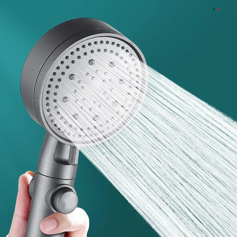 Contemporary Round Hand Shower Adjustable Spray Pattern Wall-Mount Showerhead -Bathlova