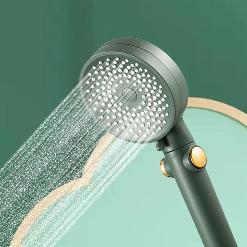 Contemporary Round Shower Head Combo Handheld Shower Head 9.8 Inch H Spray Head -Bathlova