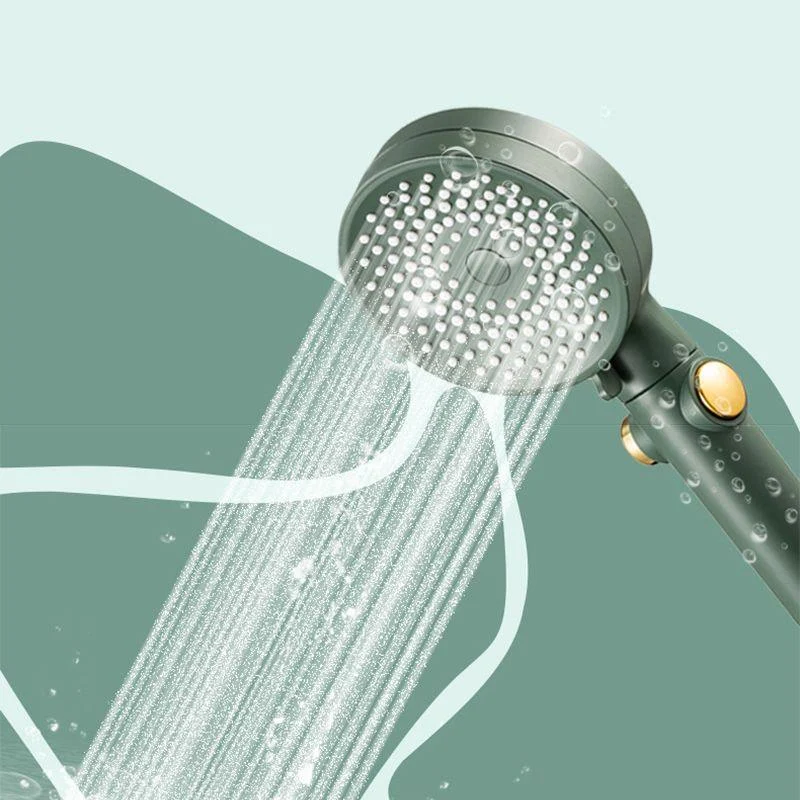 Contemporary Round Shower Head Combo Handheld Shower Head 9.8 Inch H Spray Head -Bathlova