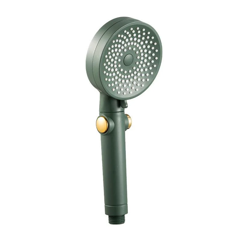 Contemporary Round Shower Head Combo Handheld Shower Head 9.8 Inch H Spray Head -Bathlova