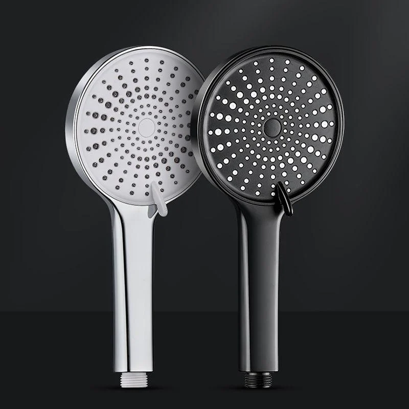 Contemporary Round Shower Head Pure Color Handheld Shower Head -Bathlova