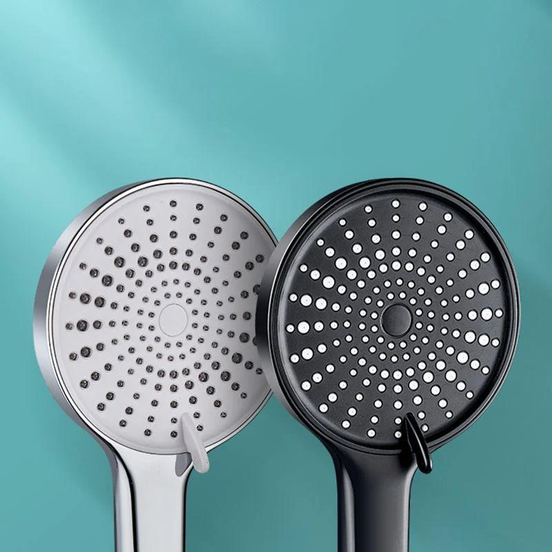 Contemporary Round Shower Head Pure Color Handheld Shower Head -Bathlova