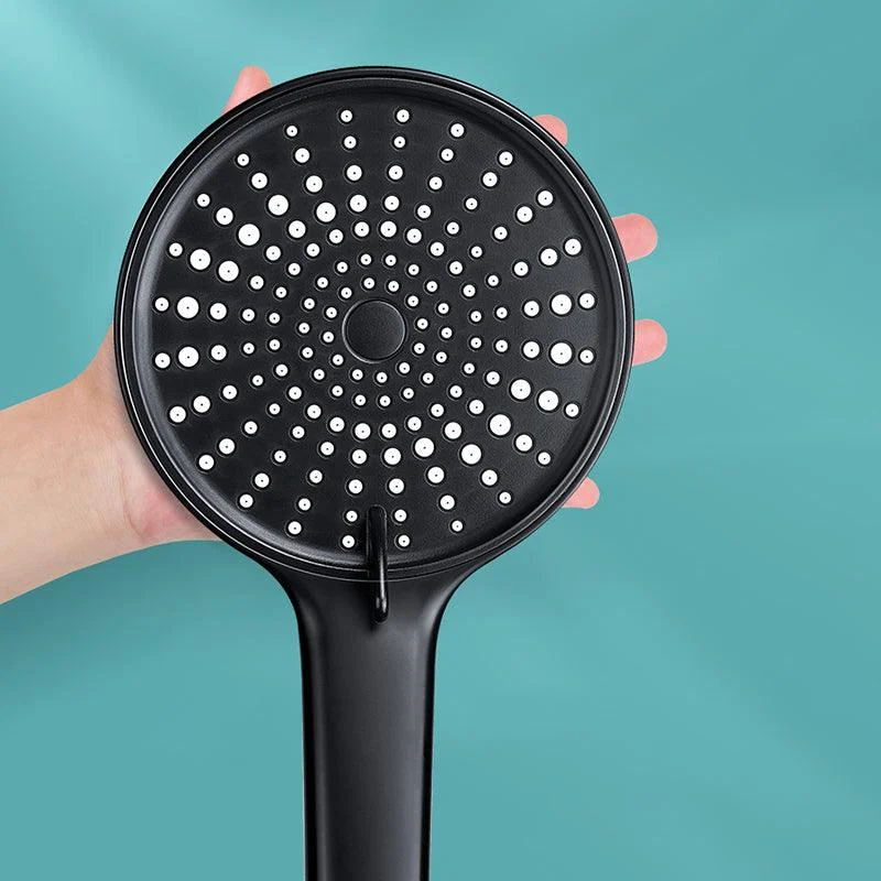 Contemporary Round Shower Head Pure Color Handheld Shower Head -Bathlova