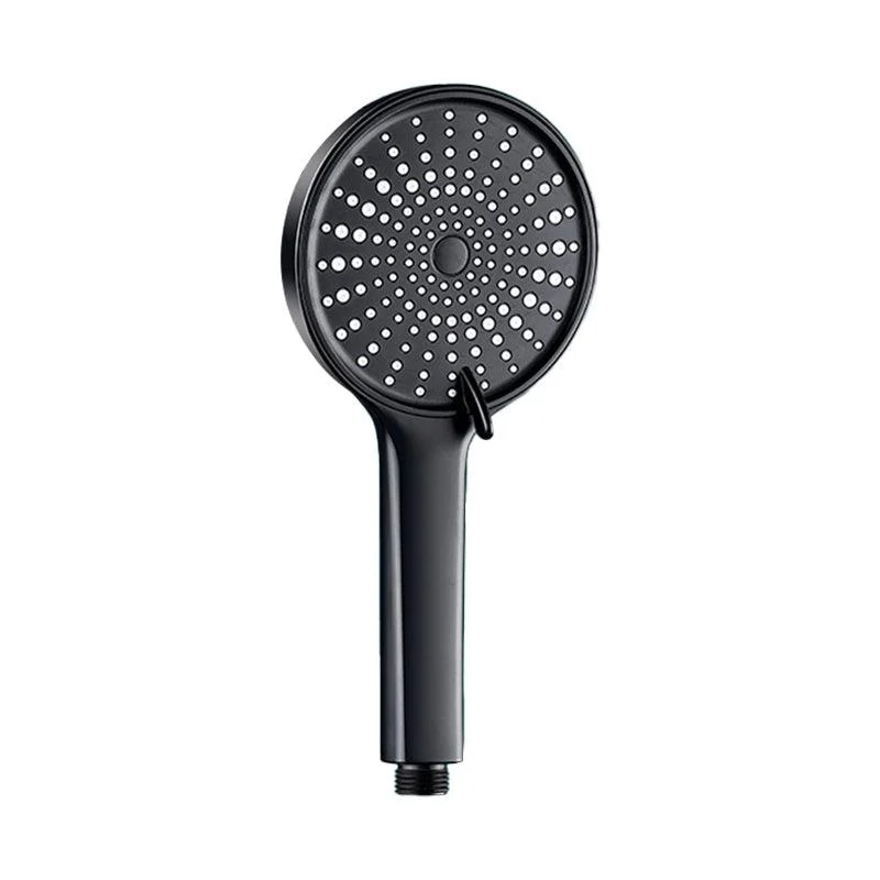 Contemporary Round Shower Head Pure Color Handheld Shower Head -Bathlova