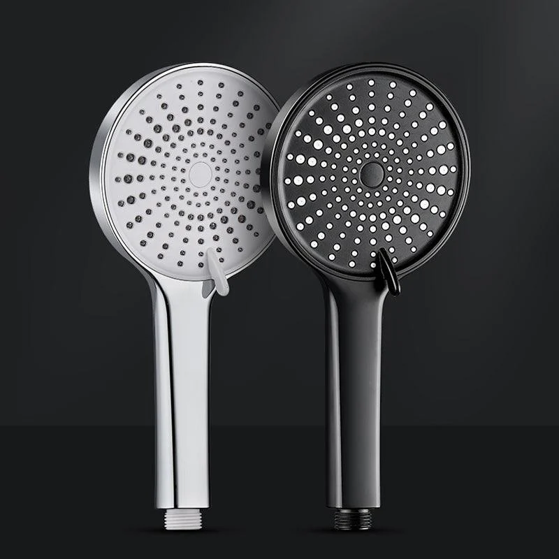 Contemporary Round Shower Head Pure Color Handheld Shower Head -Bathlova