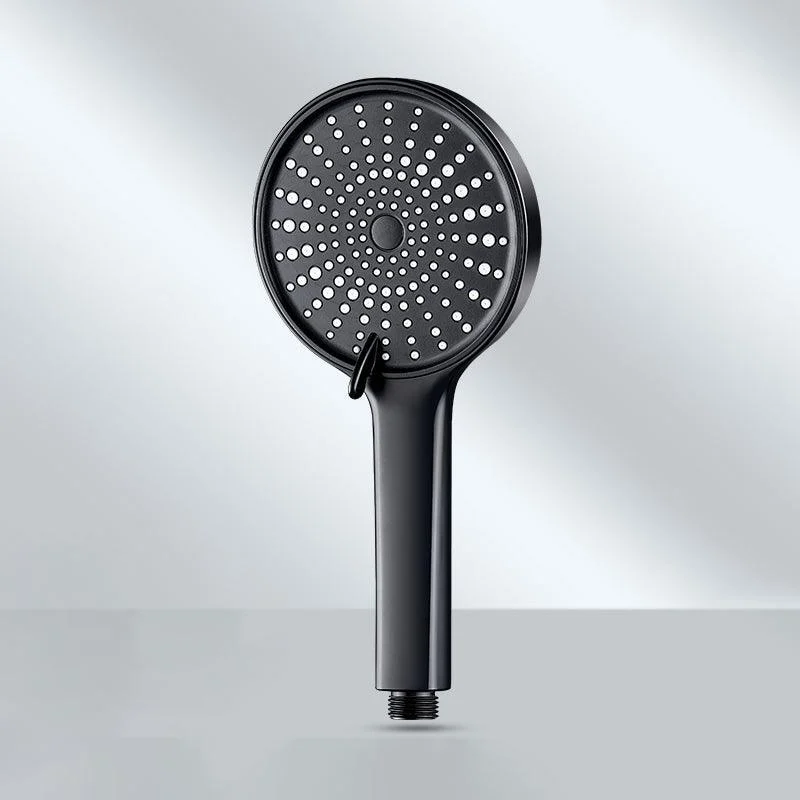 Contemporary Round Shower Head Pure Color Handheld Shower Head -Bathlova