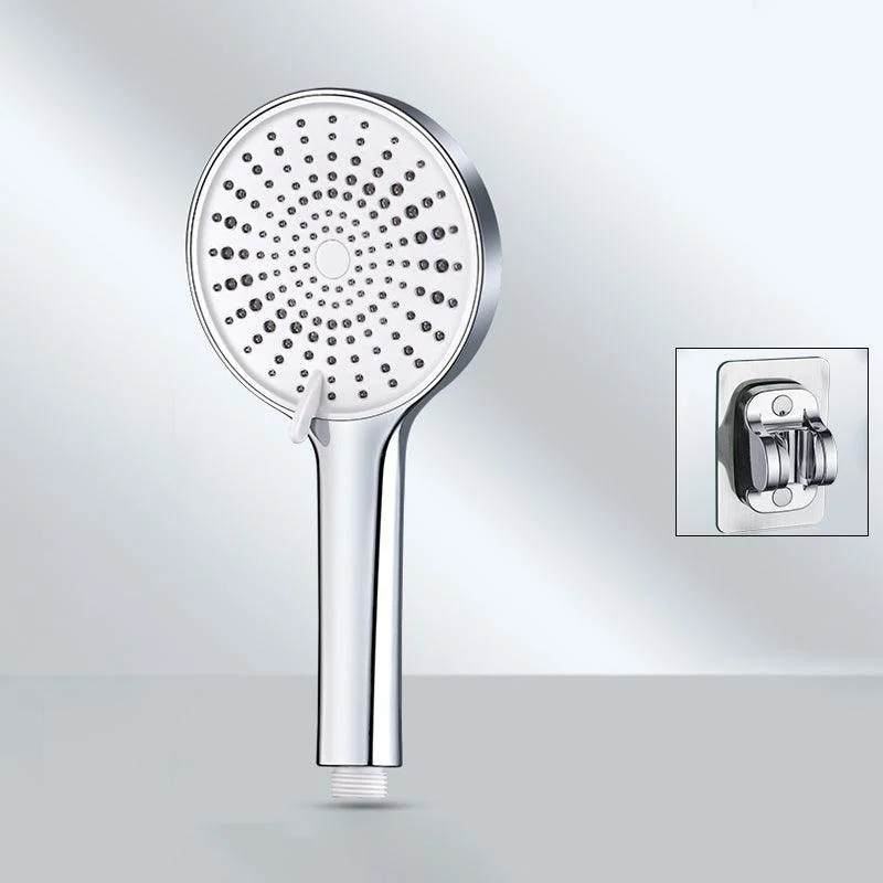 Contemporary Round Shower Head Pure Color Handheld Shower Head -Bathlova