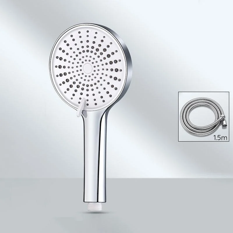 Contemporary Round Shower Head Pure Color Handheld Shower Head -Bathlova