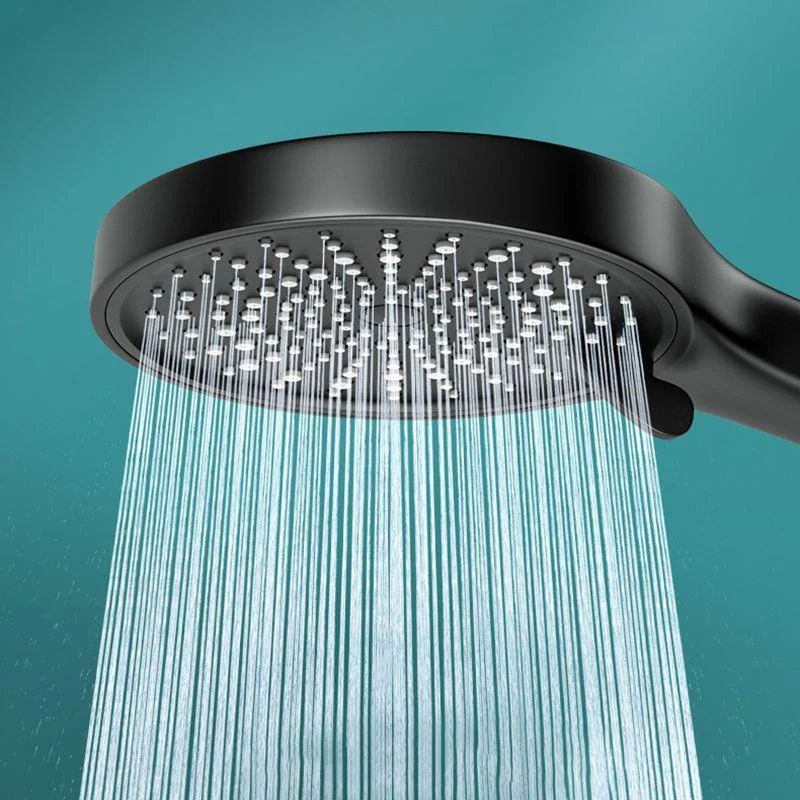 Contemporary Round Shower Head Pure Color Handheld Shower Head -Bathlova