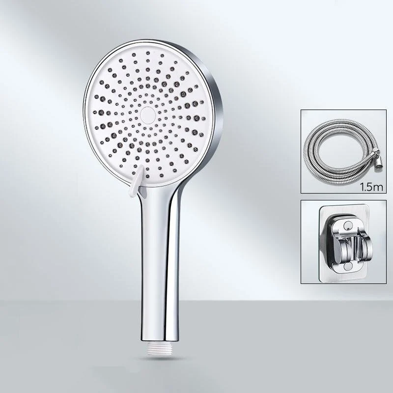 Contemporary Round Shower Head Pure Color Handheld Shower Head -Bathlova