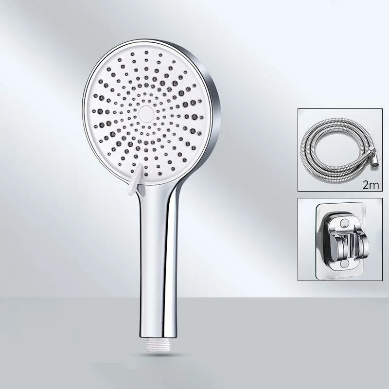 Contemporary Round Shower Head Pure Color Handheld Shower Head -Bathlova