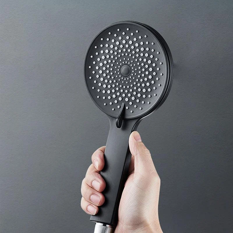 Contemporary Round Shower Head Solid Color Handheld Shower Head for Bathroom -Bathlova