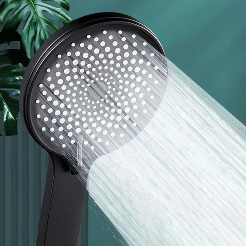 Contemporary Round Shower Head Solid Color Handheld Shower Head for Bathroom -Bathlova